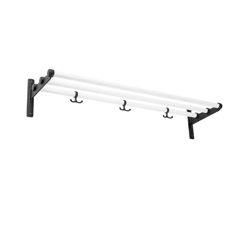 Ράφι για παπούτσια ή καπέλα, Nostalgi, Λευκό, μαύρη βάση Essem Design