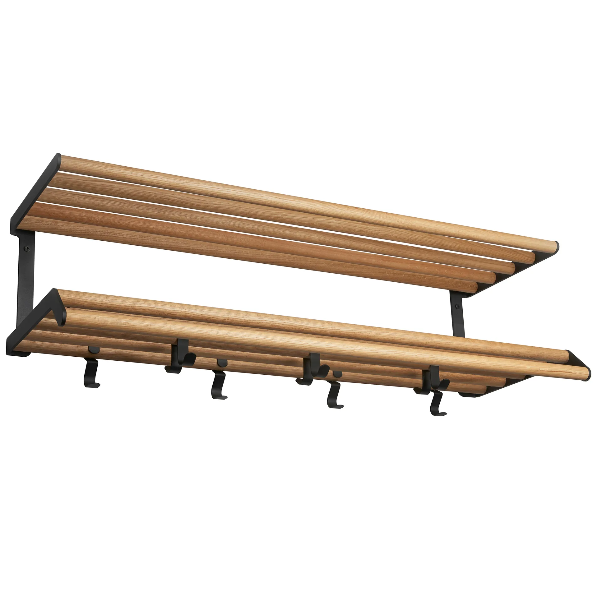 Tamburin ράφι καπέλων 100 cm, δρυς-μαύρο Essem Design