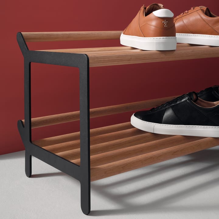 Tamburin ράφια παπουτσιών 100 cm, Μαύρο δρυς Essem Design