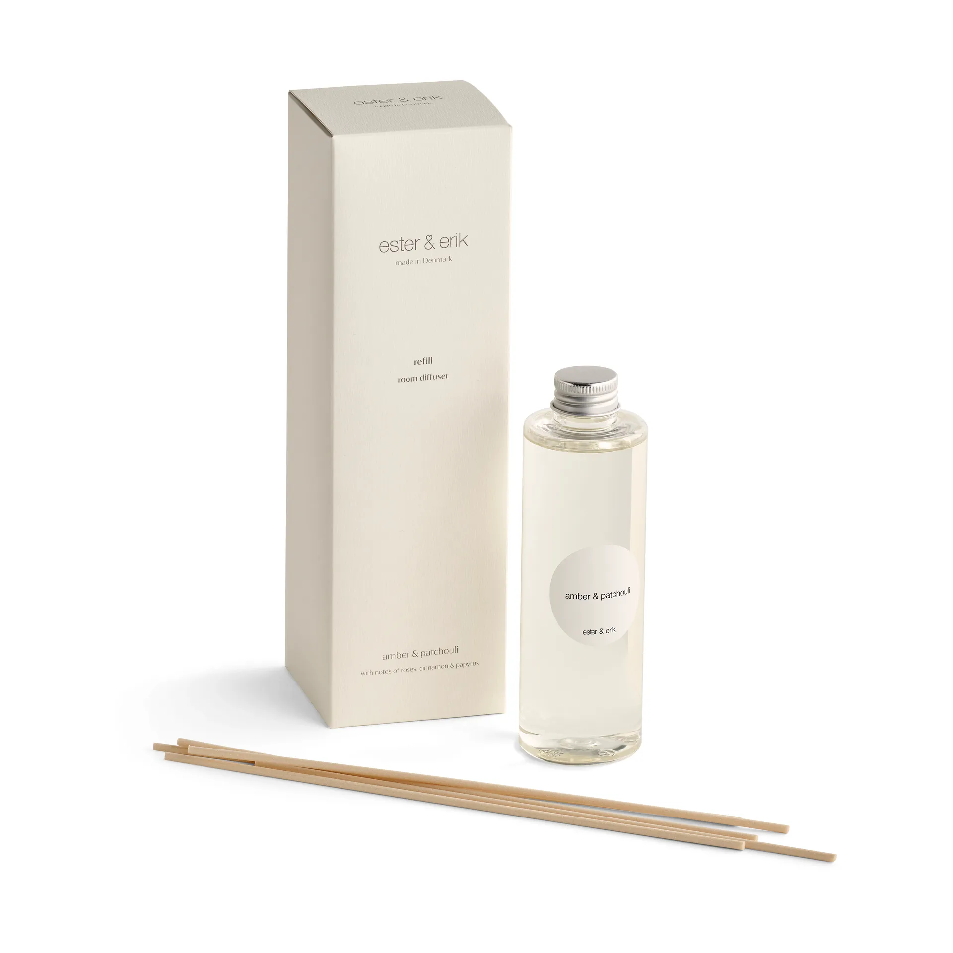 ester & eric αρωματικά στικ με δυνατότητα αναπλήρωσης, Amber & patchouli ester & erik