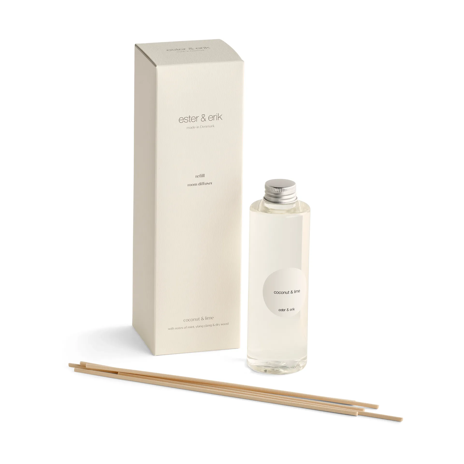 ester & eric αρωματικά στικ με δυνατότητα αναπλήρωσης, Coconut & lime ester & erik