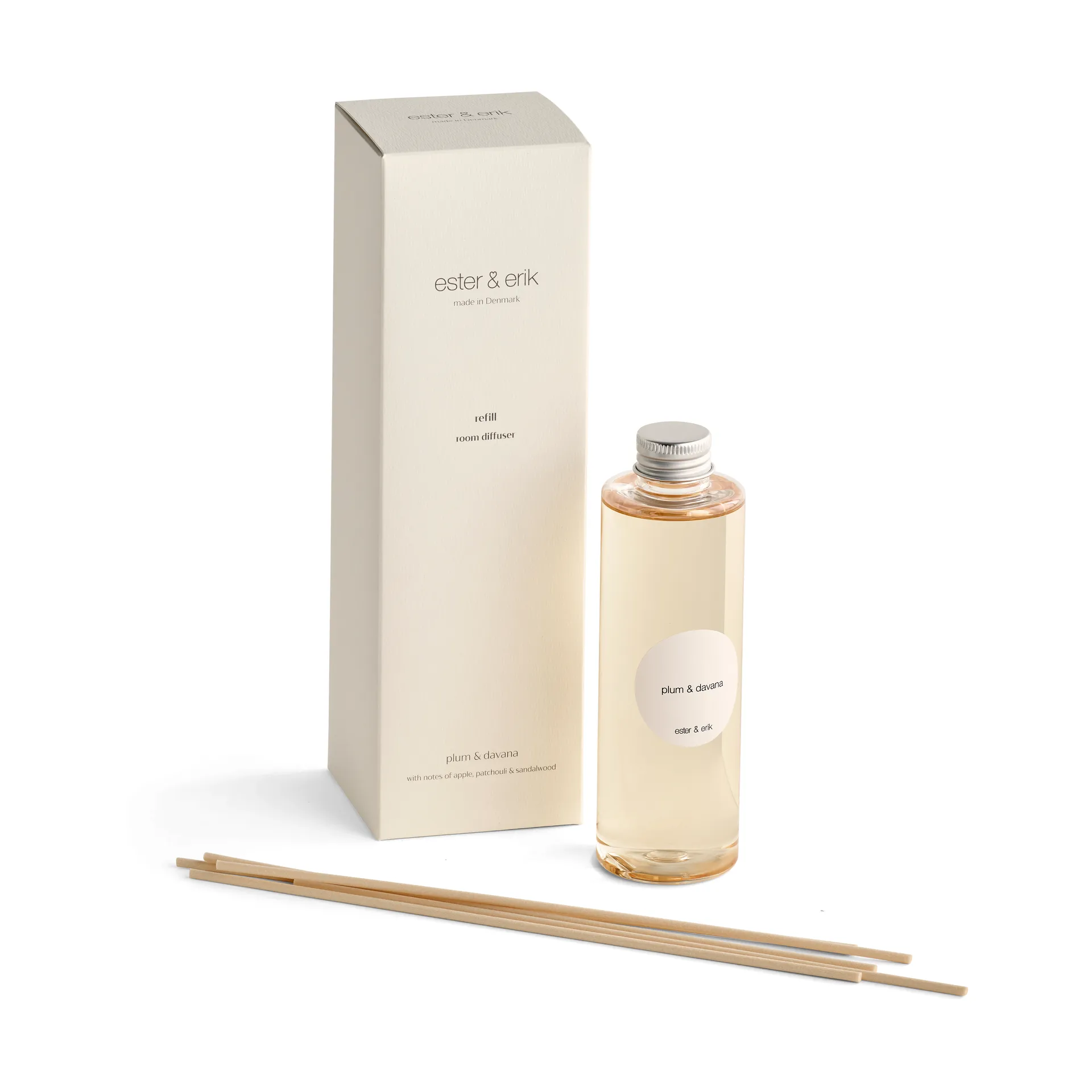 ester & eric αρωματικά στικ με δυνατότητα αναπλήρωσης, Plum & davana ester & erik
