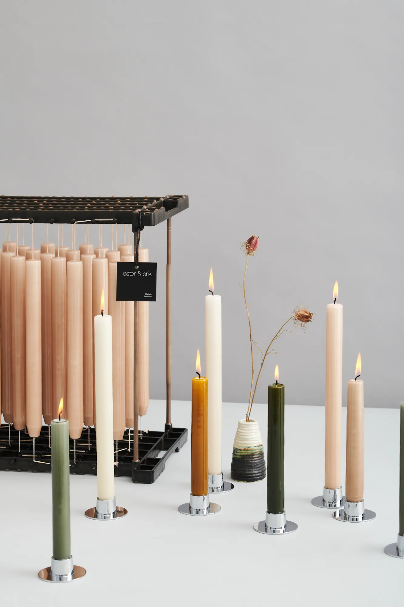 ester & erik κηροπήγια λεία Συσκευασία 2 τεμαχίων , Ανοξείδωτο ατσάλι ester & erik