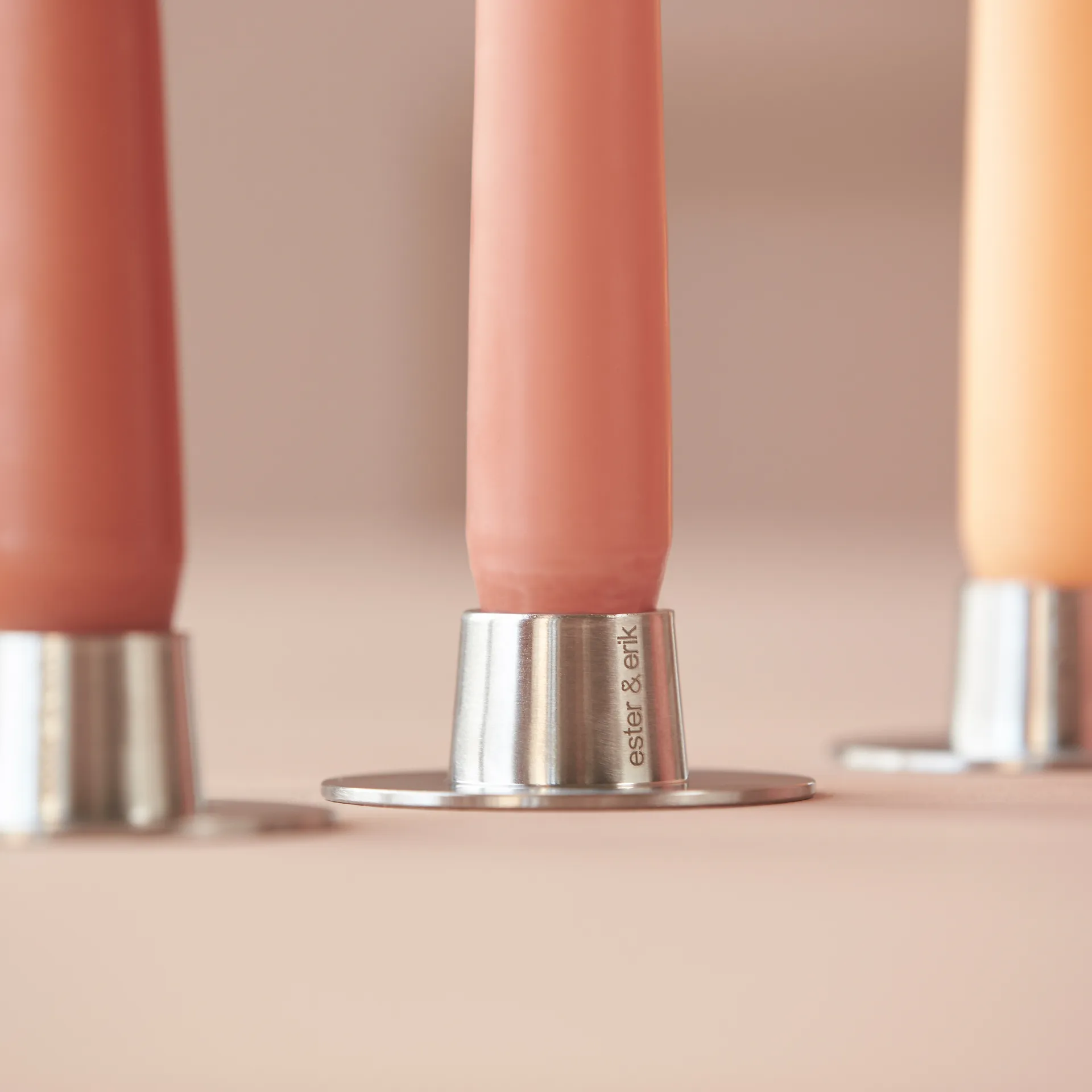 ester & erik κηροπήγια ματ Συσκευασία 2 τεμαχίων , Ματ ασημί ester & erik