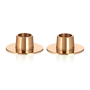 ester & erik κηροπήγια λεία Συσκευασία 2 τεμαχίων  - Ροζέ χρυσαφί - ester & erik