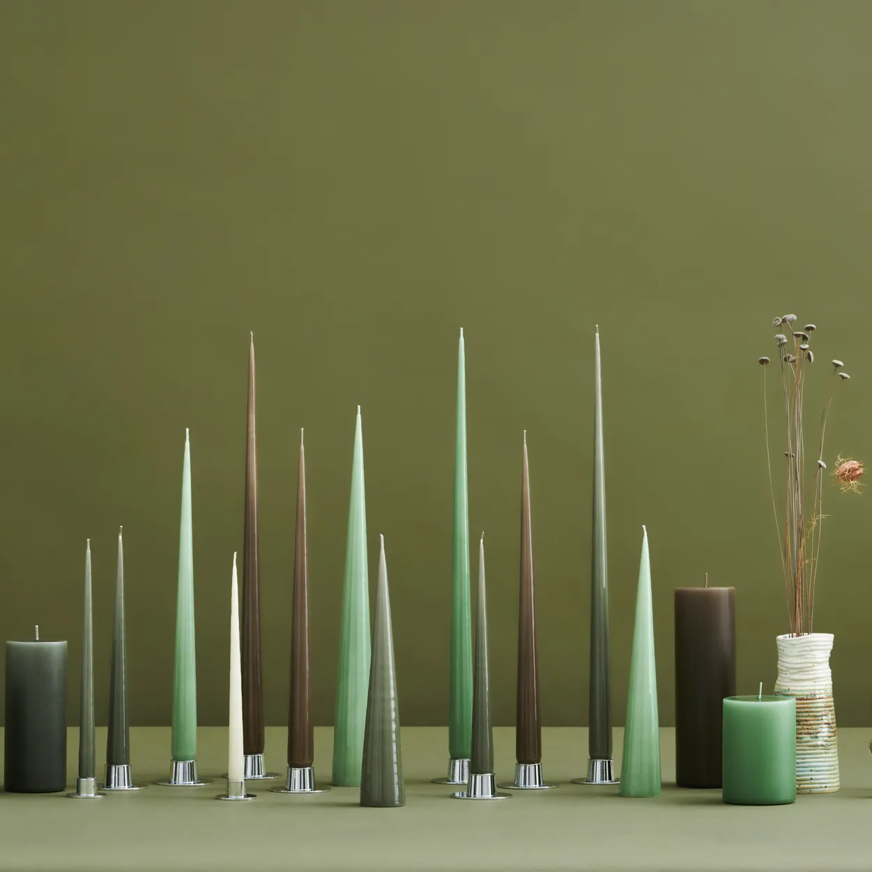 ester & erik πολυέλαιος 34 cm Συσκευασία 2 τεμαχίων λακαρισμένος, στρατιωτικό πράσινο 70-0 ester & erik