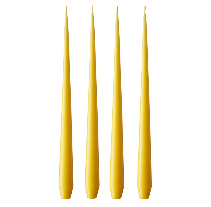 ester & erik κερί Συσκευασία 4 τεμαχίων ματ - dark Lemon drop 15/2, 32 cm - Ester & erik