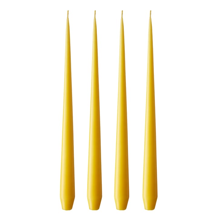 ester & erik κερί Συσκευασία 4 τεμαχίων ματ - dark Lemon drop 15/2, 42 cm - Ester & erik