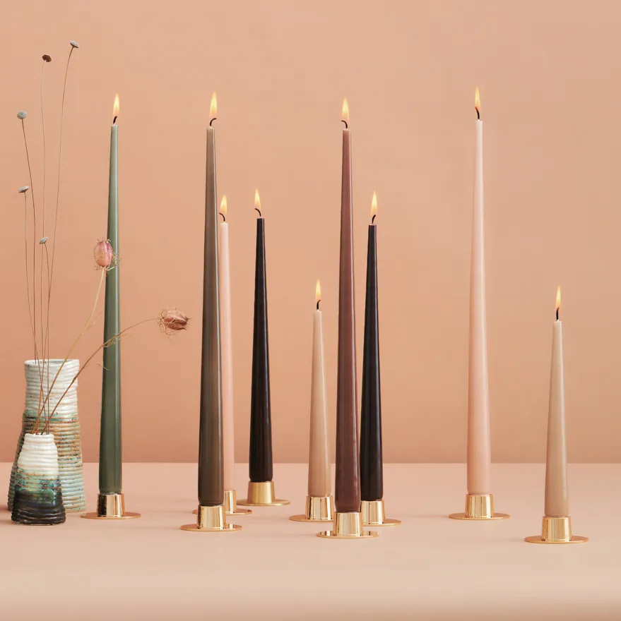 ester & erik κερί Συσκευασία 4 τεμαχίων λακαρισμένο, green soil, 42 cm ester & erik