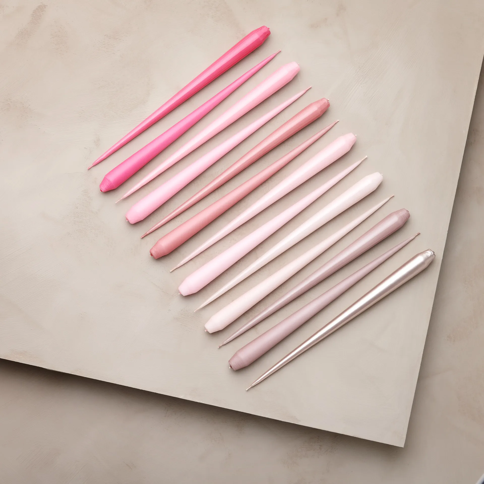 ester & erik κερί Συσκευασία 4 τεμαχίων λακαρισμένο, old rose, 32 cm ester & erik