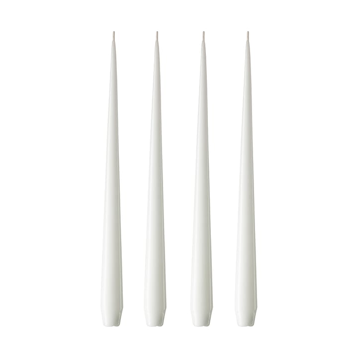 ester & erik κερί Συσκευασία 4 τεμαχίων λακαρισμένο - pure white, 42 cm - Ester & erik