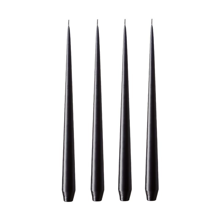 ester & erik κερί Συσκευασία 4 τεμαχίων ματ - raw black, 42 cm - Ester & erik