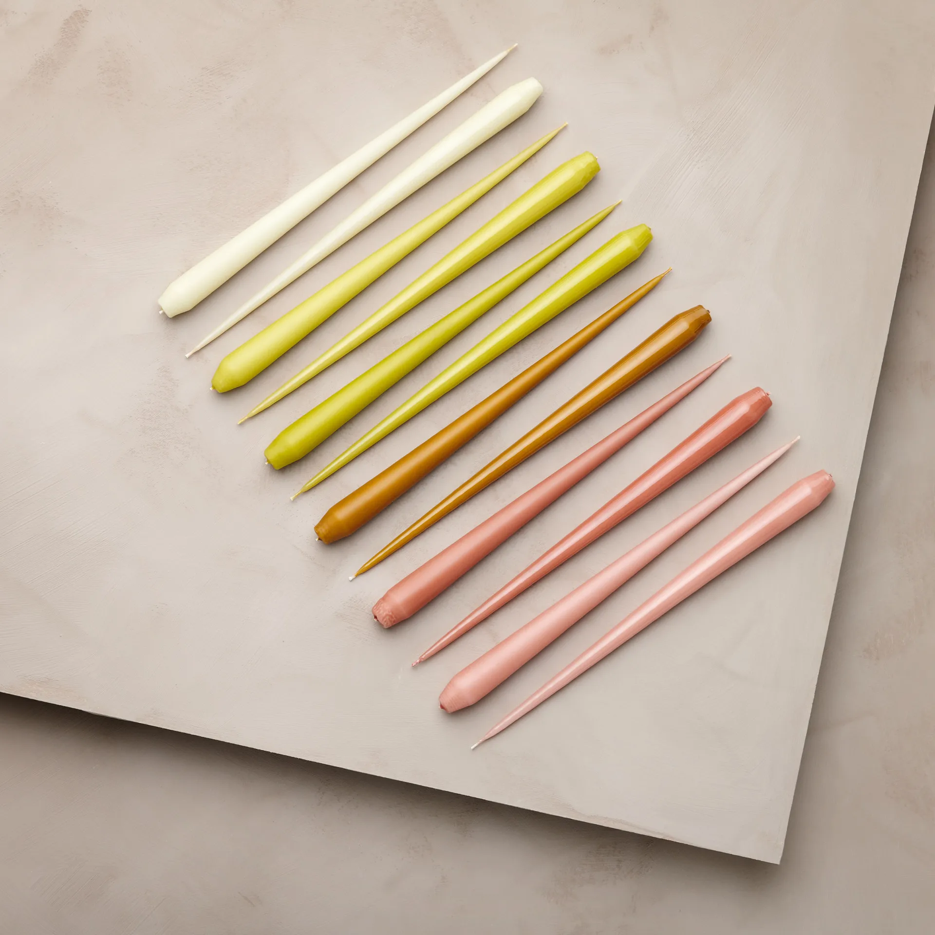 ester & erik κερί Συσκευασία 4 τεμαχίων ματ, rosy caramel, 32 cm ester & erik