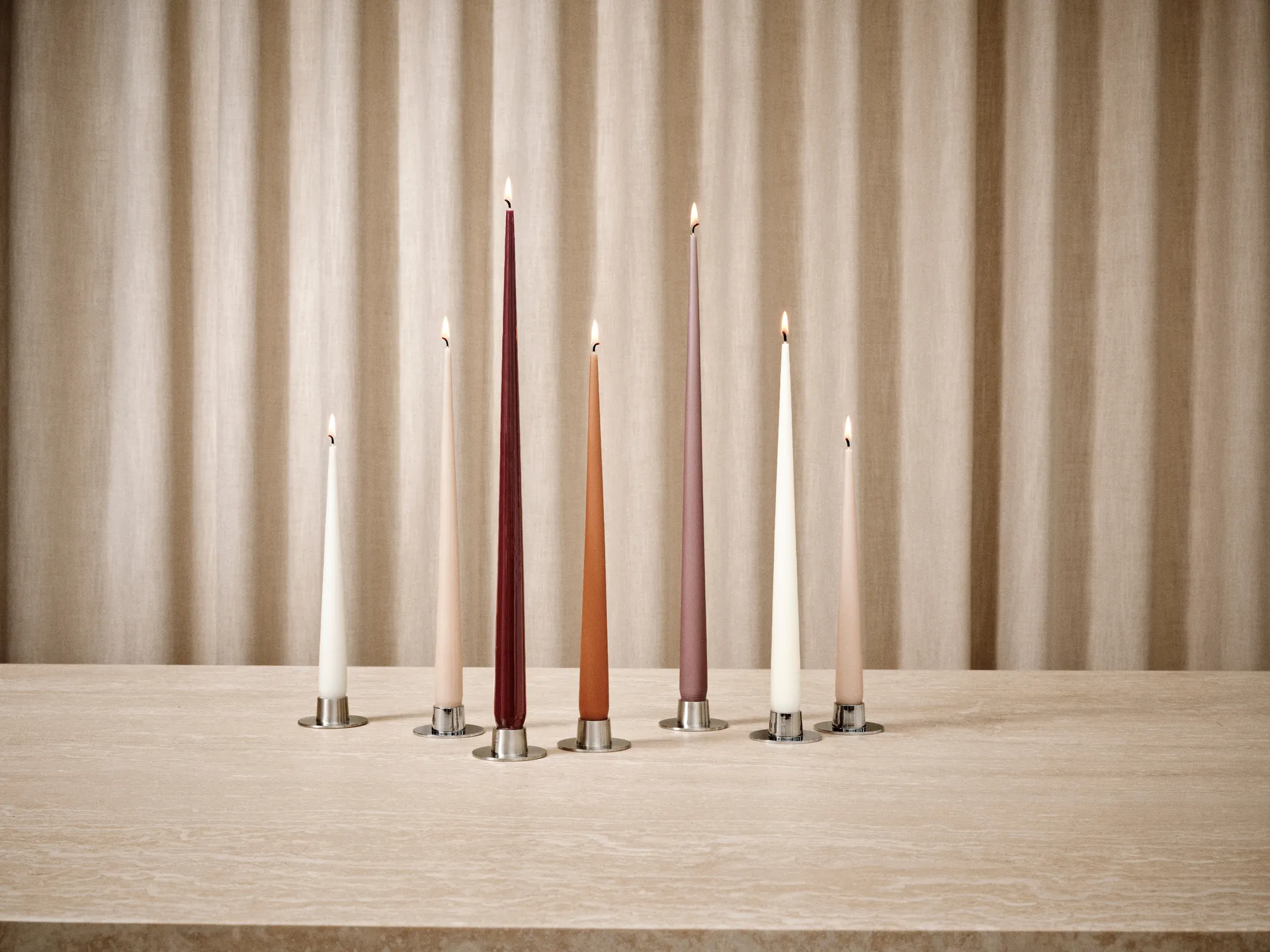 ester & erik κερί Συσκευασία 4 τεμαχίων ματ, Winter rose 84, 42 cm ester & erik