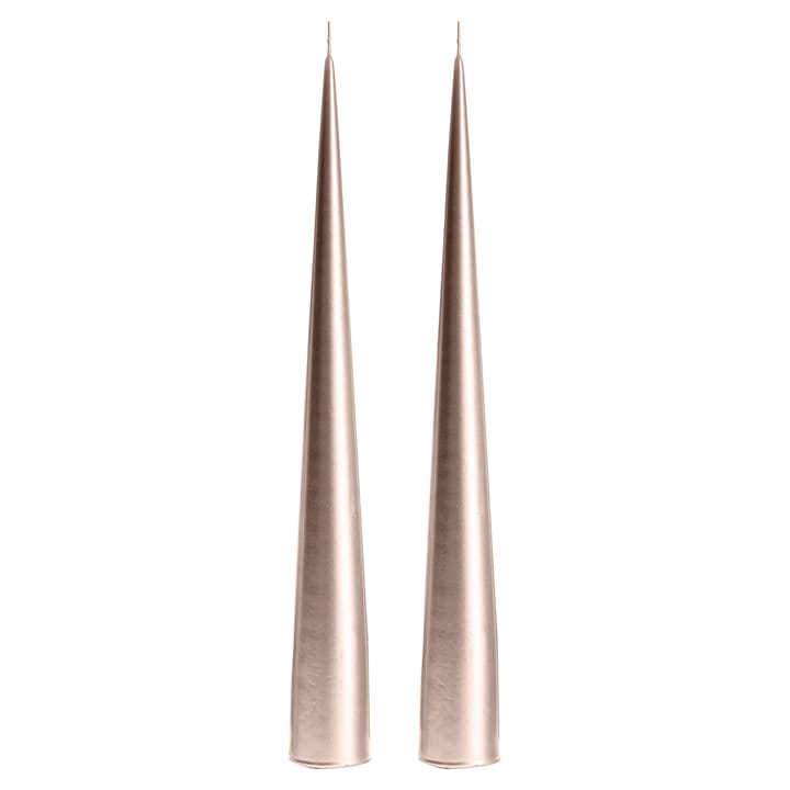 ester & erik cone κεριά 34 cm Συσκευασία 2 τεμαχίων metallic - σαμπάνια 94 - Ester & erik