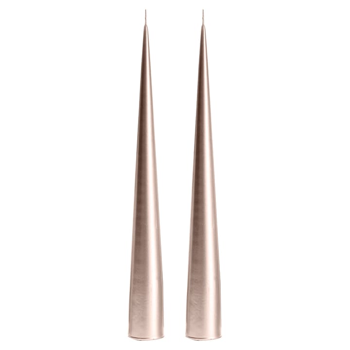 ester & erik cone κεριά 34 cm Συσκευασία 2 τεμαχίων metallic - σαμπάνια 94 - Ester & erik