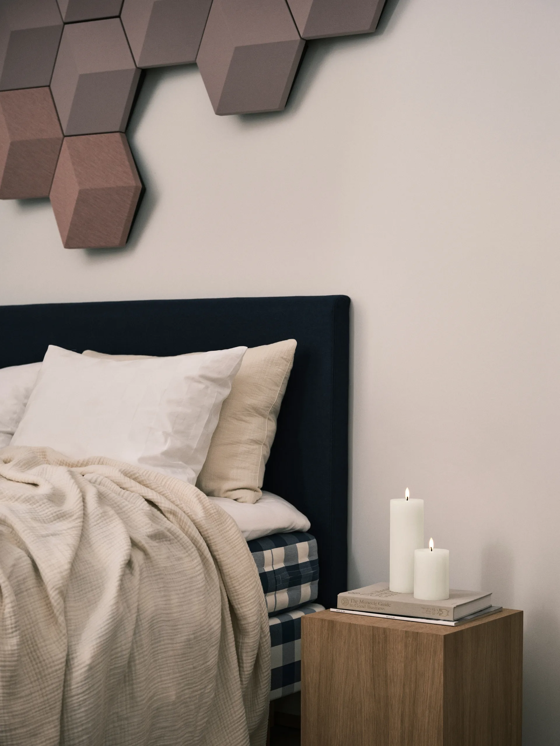 ester & erik κερί μπλοκ LED, 06 Ivory, 20 cm ester & erik