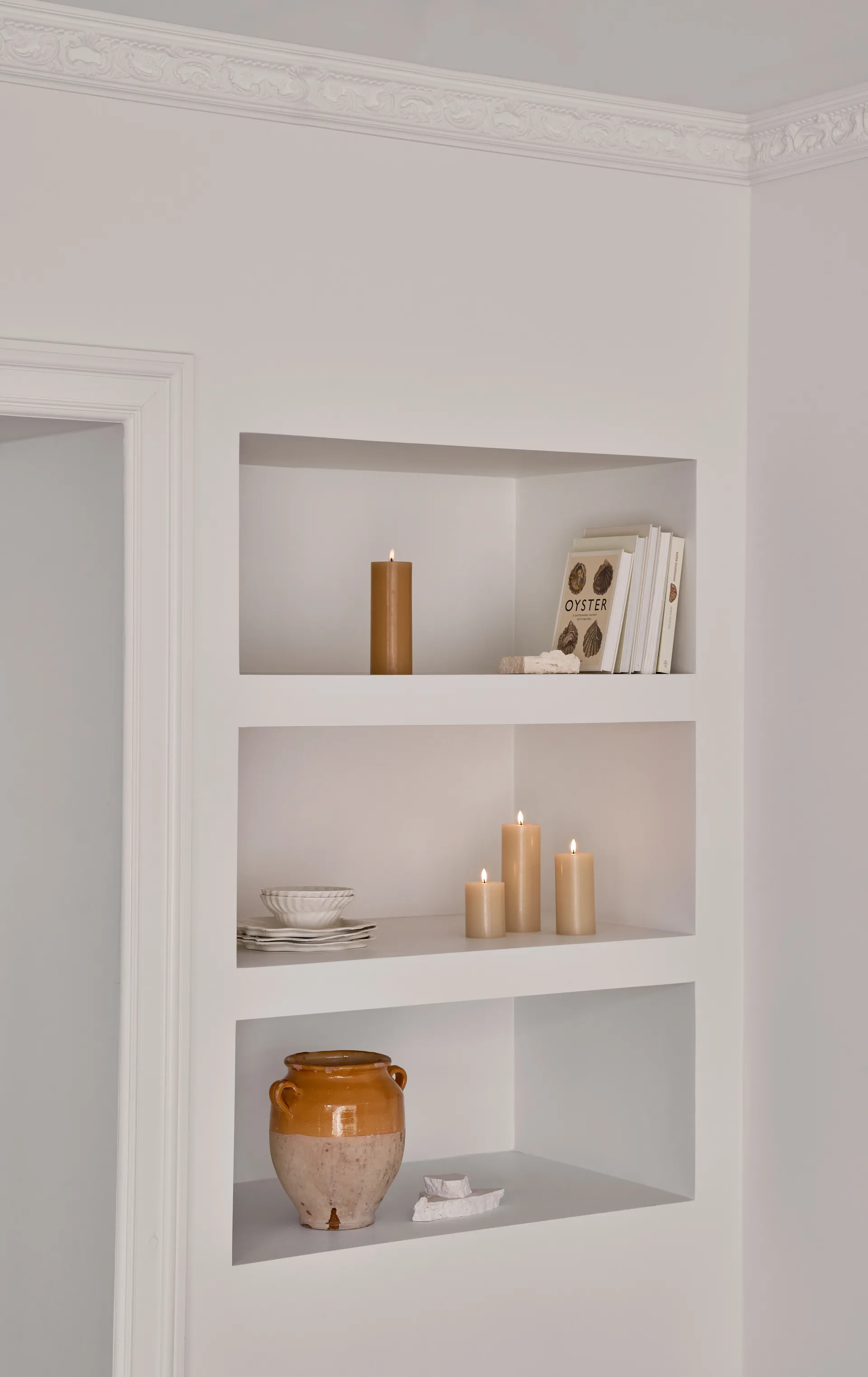 ester & erik κερί μπλοκ LED, 14 Pale ginger, 10 cm ester & erik