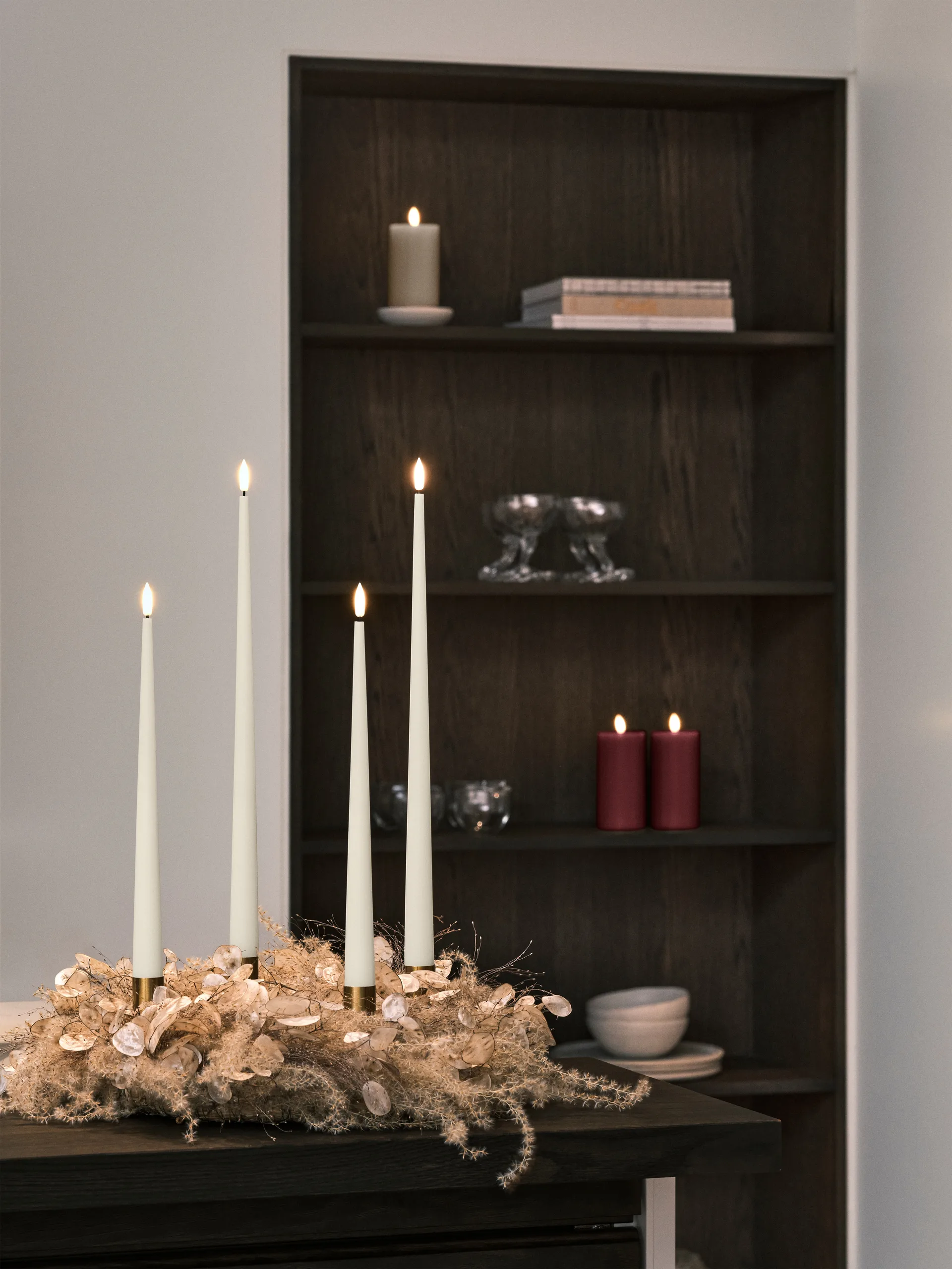 ester & erik κεριά LED συσκευασία 2 τεμαχίων, 06 Ivory, 30 cm ester & erik