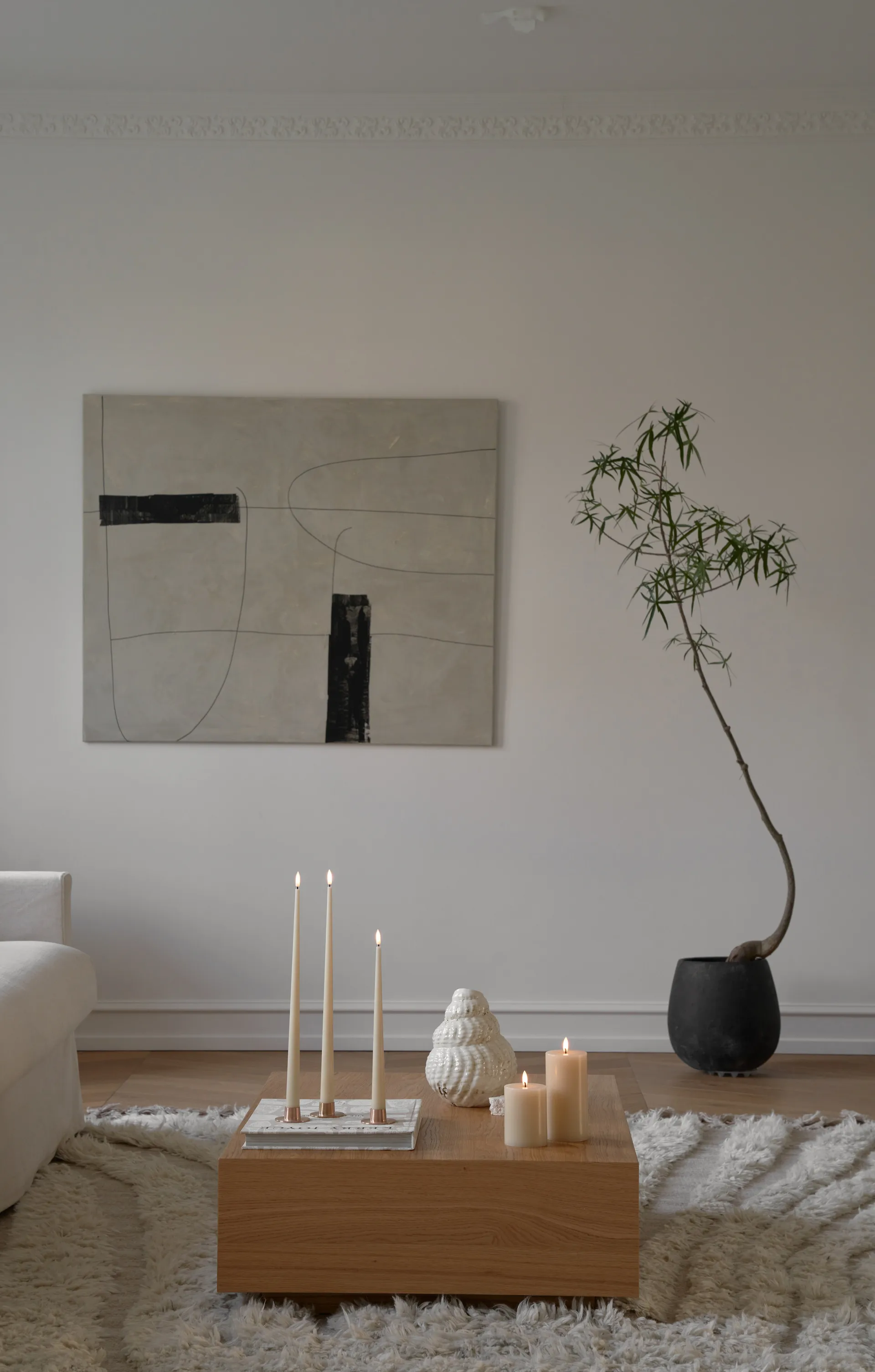 ester & erik κεριά LED συσκευασία 2 τεμαχίων, 14 Pale ginger , 30 cm ester & erik