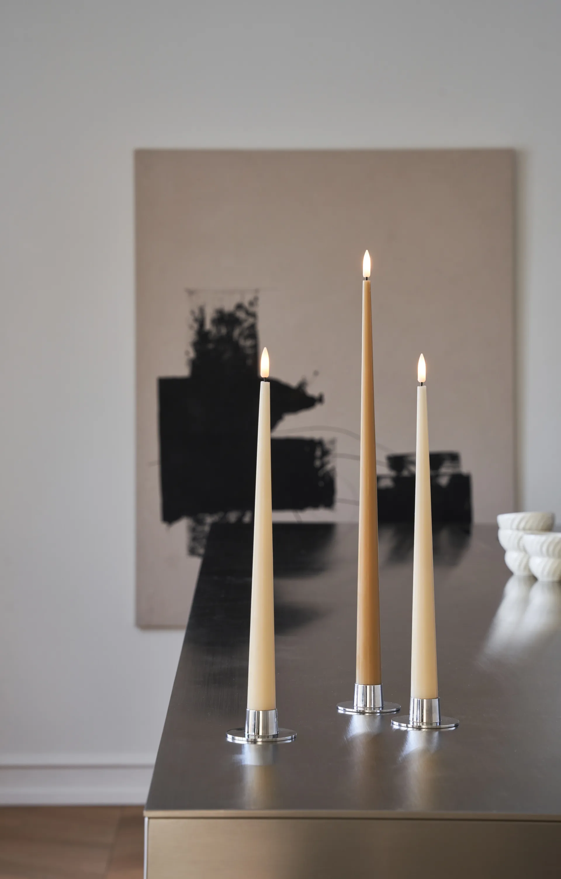 ester & erik κεριά LED συσκευασία 2 τεμαχίων, 14 Pale ginger , 30 cm ester & erik