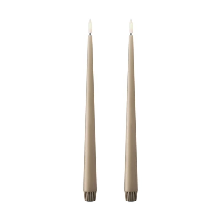 ester & erik κεριά LED συσκευασία 2 τεμαχίων - 18 Nougat note , 30 cm - Ester & erik