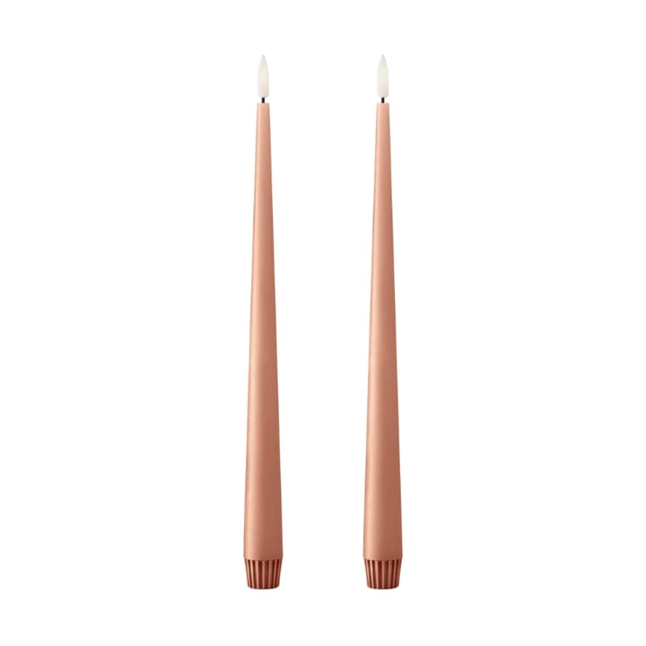 ester & erik κεριά LED συσκευασία 2 τεμαχίων - 20 Rosy caramel , 30 cm - Ester & erik