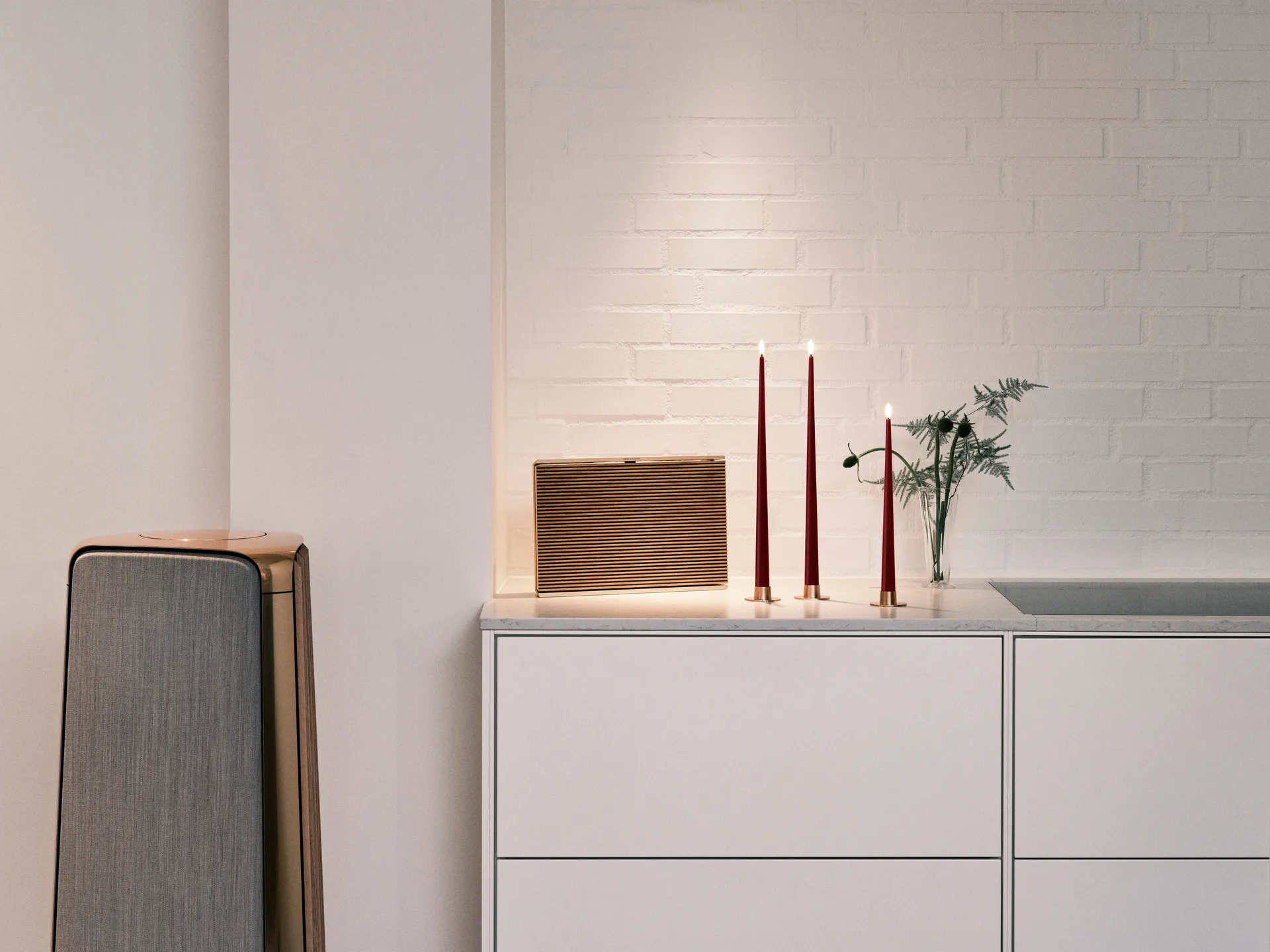 ester & erik κεριά LED συσκευασία 2 τεμαχίων, 44/2 Deep Wine , 30 cm ester & erik