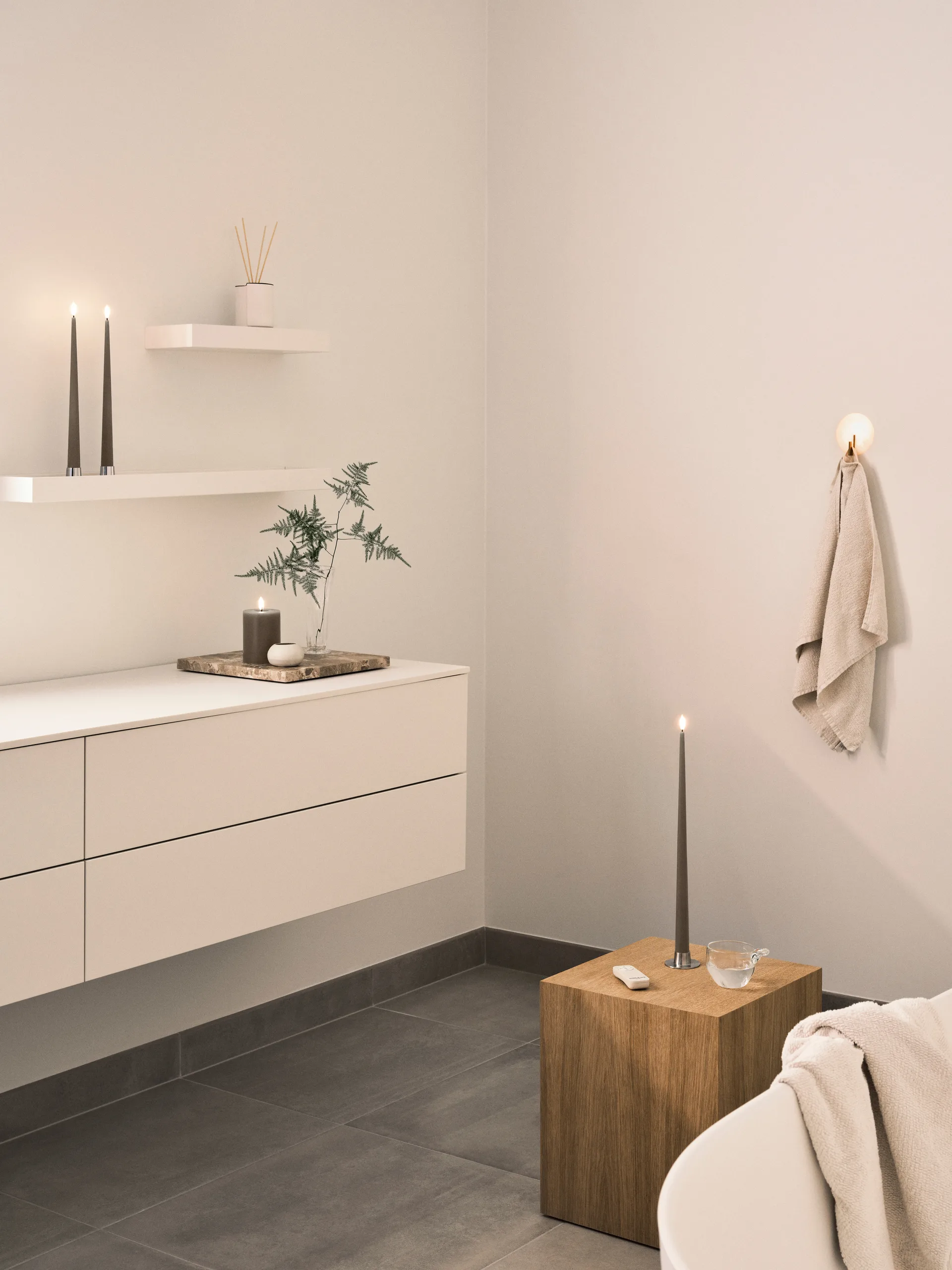 ester & erik κεριά LED συσκευασία 2 τεμαχίων, 77 Caviar , 30 cm ester & erik