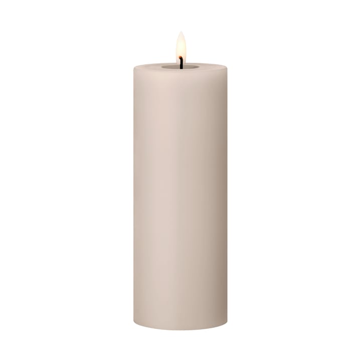 ester & erik κερί μπλοκ LED - 22 Linen Grey, 20 cm - Ester & erik
