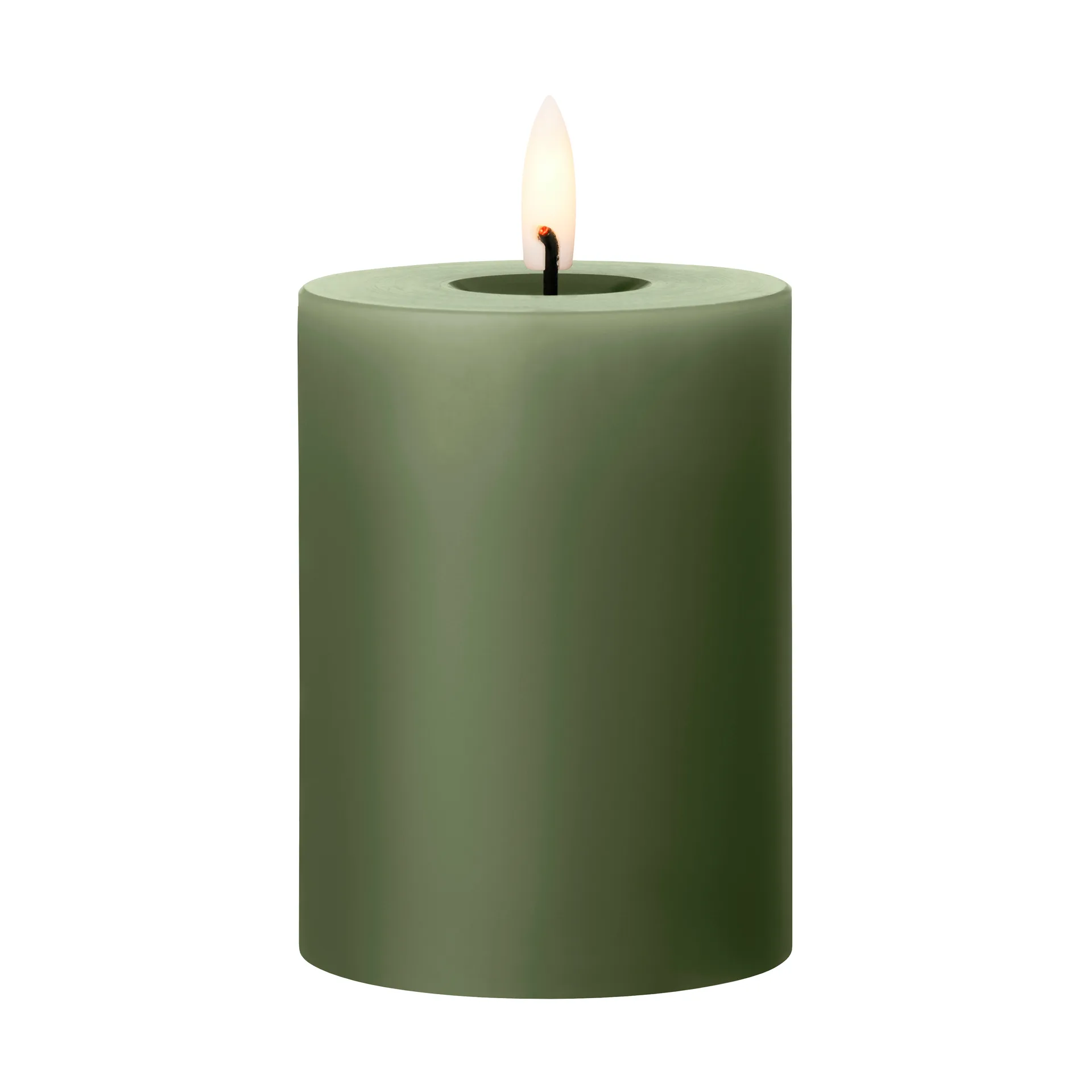 ester & erik κερί μπλοκ LED, 70 Green Soil, 10 cm ester & erik