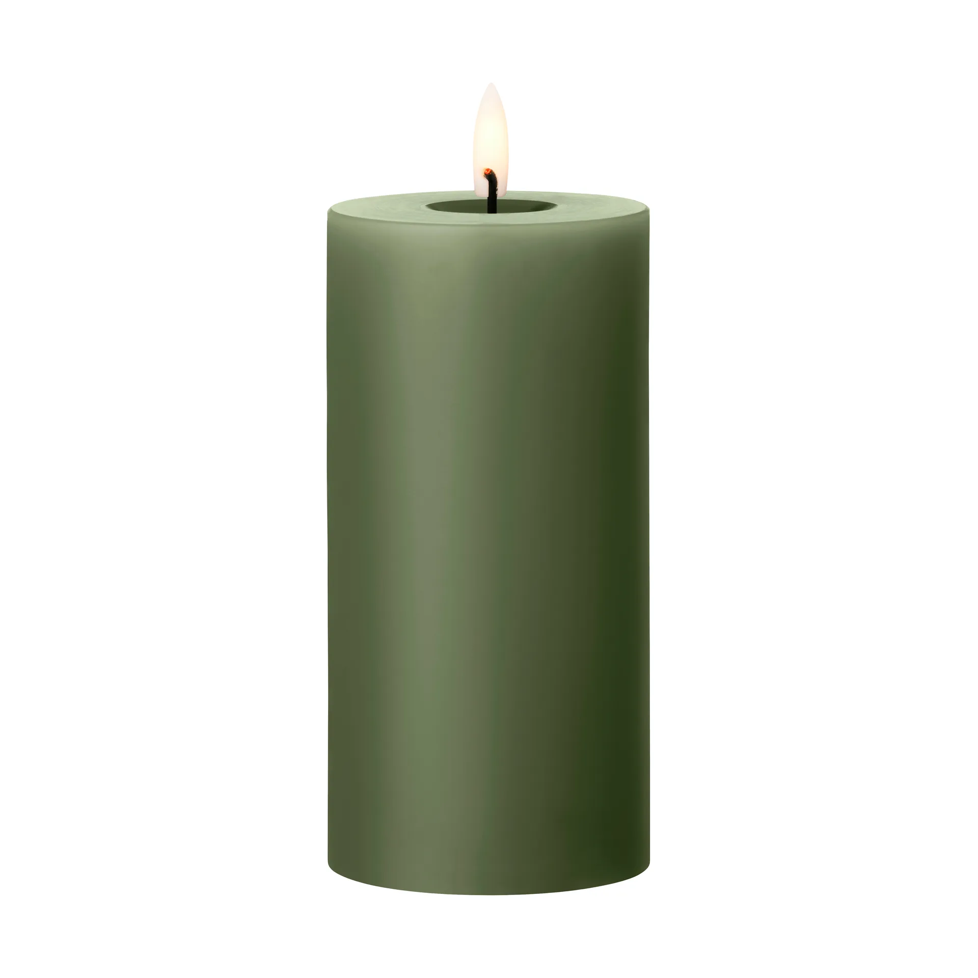ester & erik κερί μπλοκ LED, 70 Green Soil, 15 cm ester & erik