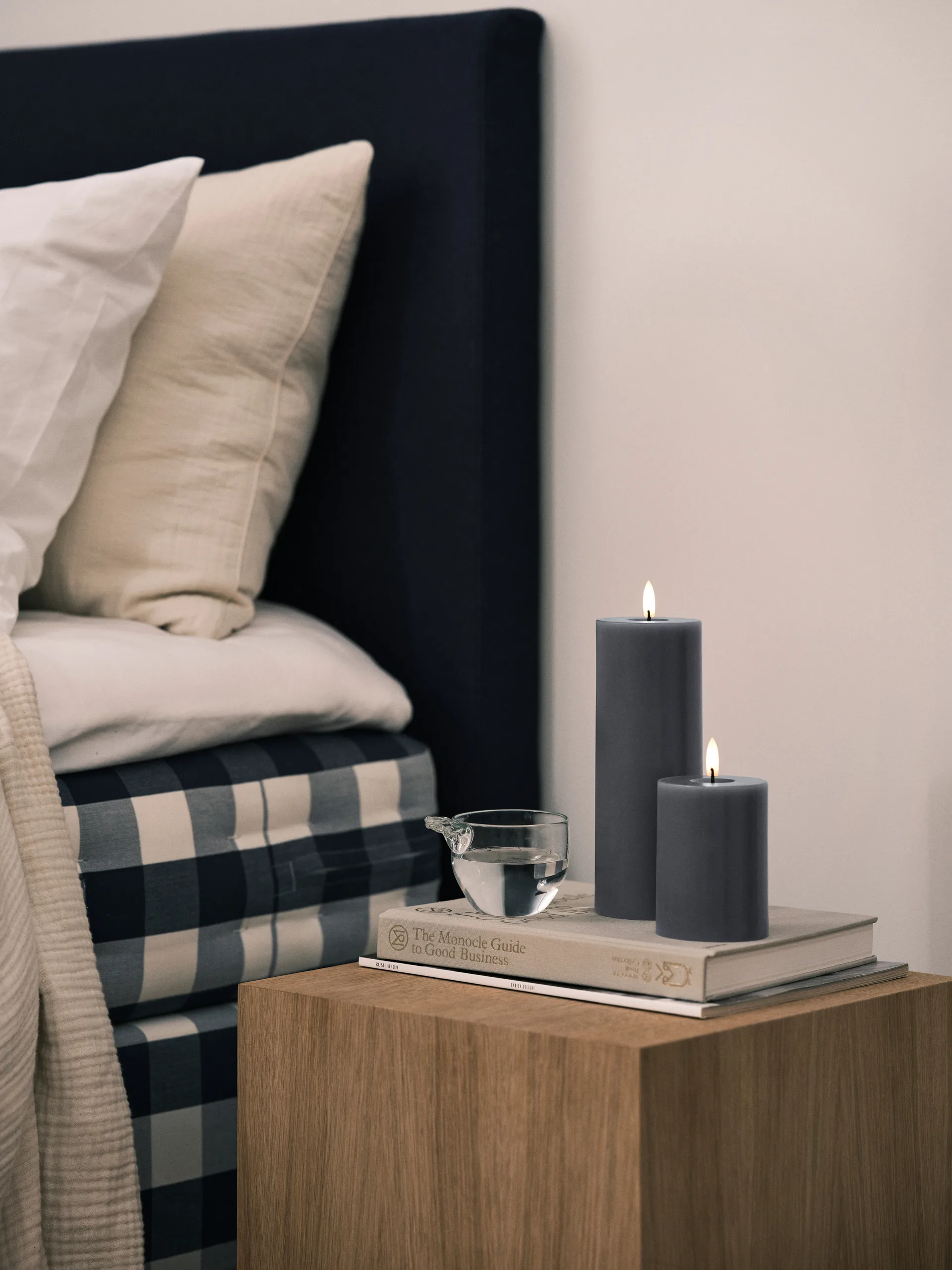 ester & erik κερί μπλοκ LED, 74 Dark Slate, 10 cm ester & erik