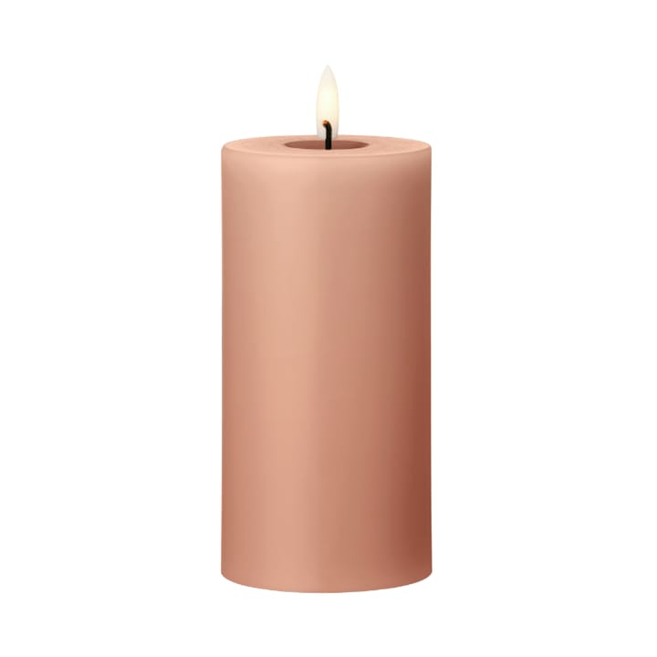 ester & erik κερί μπλοκ LED Ø7,5x15 cm - 20 Rosy caramel - Ester & erik