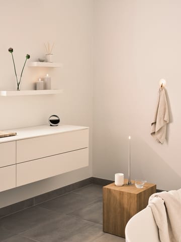 ester & erik κερί μπλοκ LED Ø7,5x15 cm - 22 Linen Grey - ester & erik