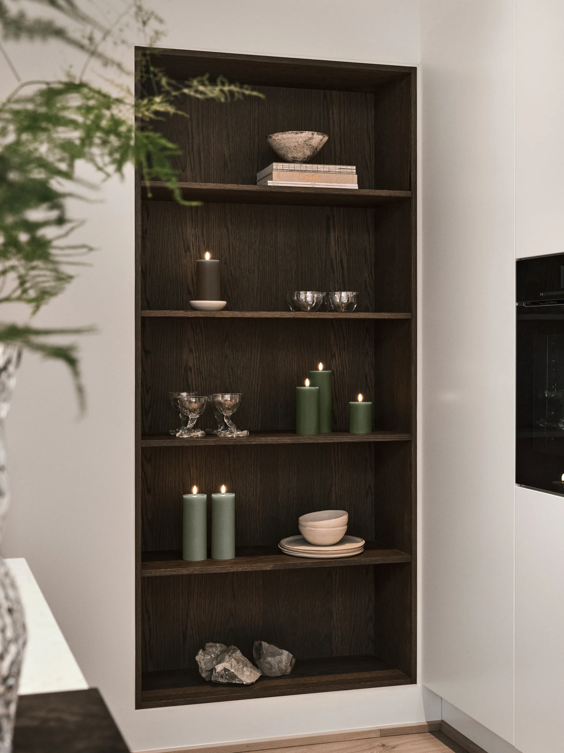 ester & erik κερί μπλοκ LED, 77 Caviar, 15 cm ester & erik