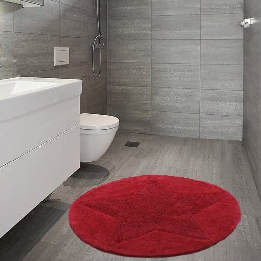 Etol star στρογγυλό χαλί, κόκκινο Etol Design