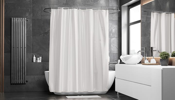 Match κουρτίνα ντους 200x240 cm (επιπλέον ύψος), λευκό Etol Design