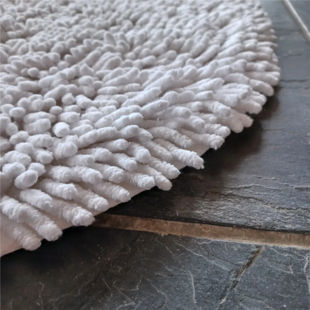 Rasta στρογγυλό χαλί Ø120 εκατοστά, Άσπρο Etol Design