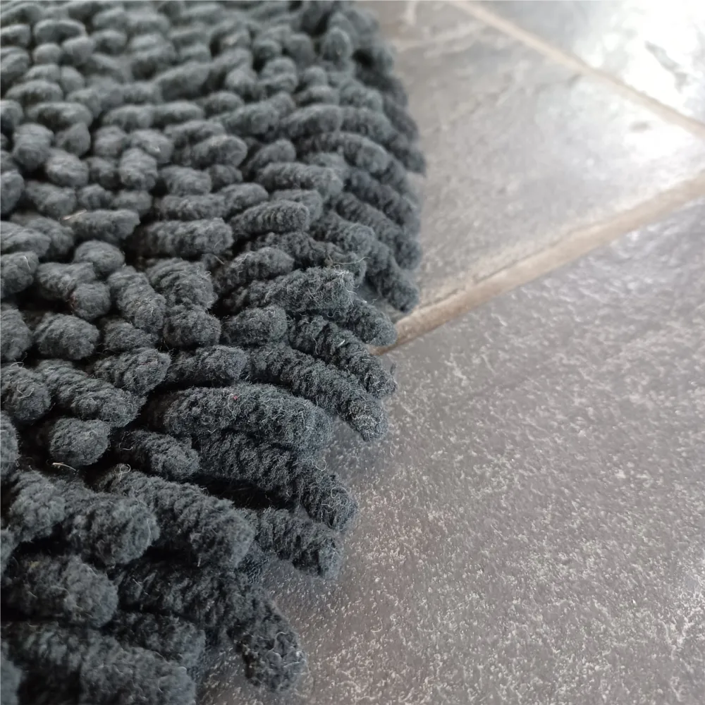 Rasta στρογγυλό χαλί Ø120 εκατοστά, γραφίτης Etol Design