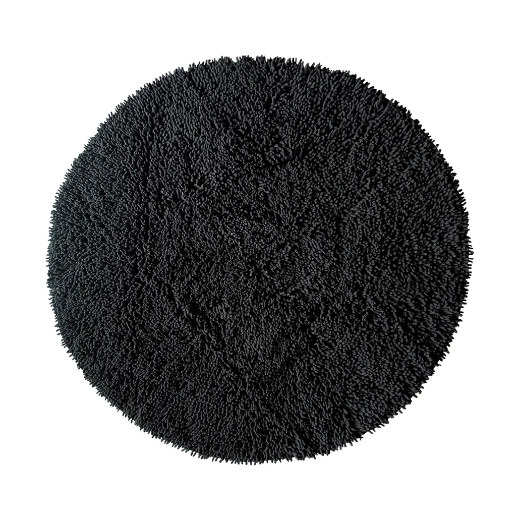 Rasta στρογγυλό χαλί Ø120 εκατοστά, Μάυρο Etol Design
