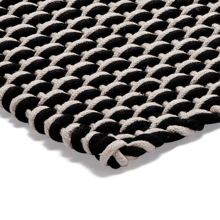 Rope χαλί μαύρο - 50x80 cm - Etol Design