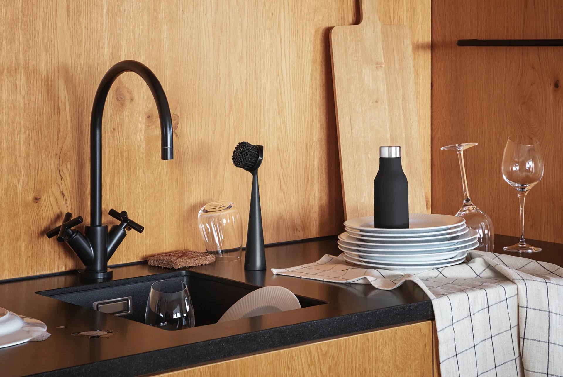 Borsthuvud προς Eva Solo dish brush in nylon, Μαύρο Eva Solo