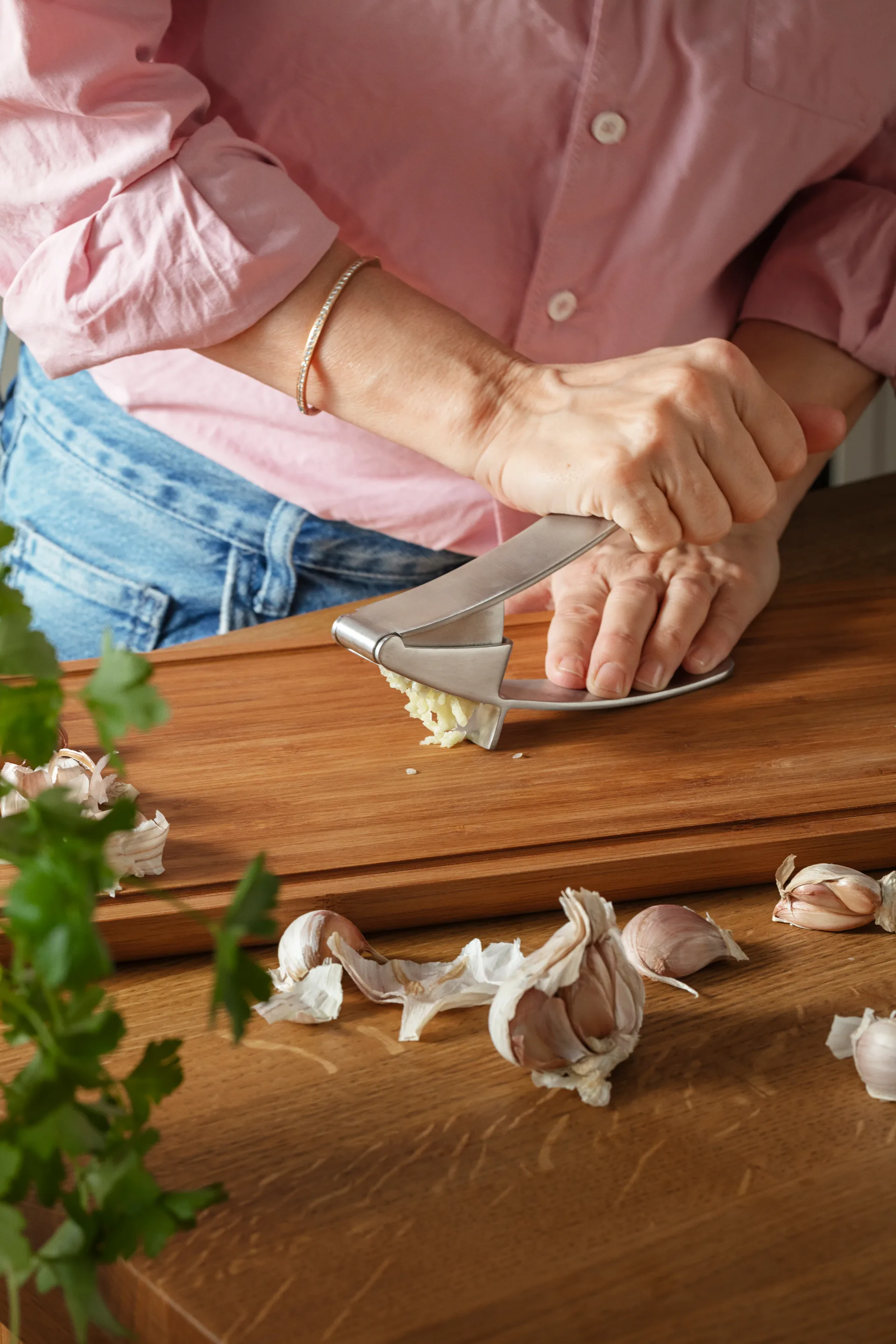 Eva Solo πρέσα σκόρδου, Brushed steel Eva Solo