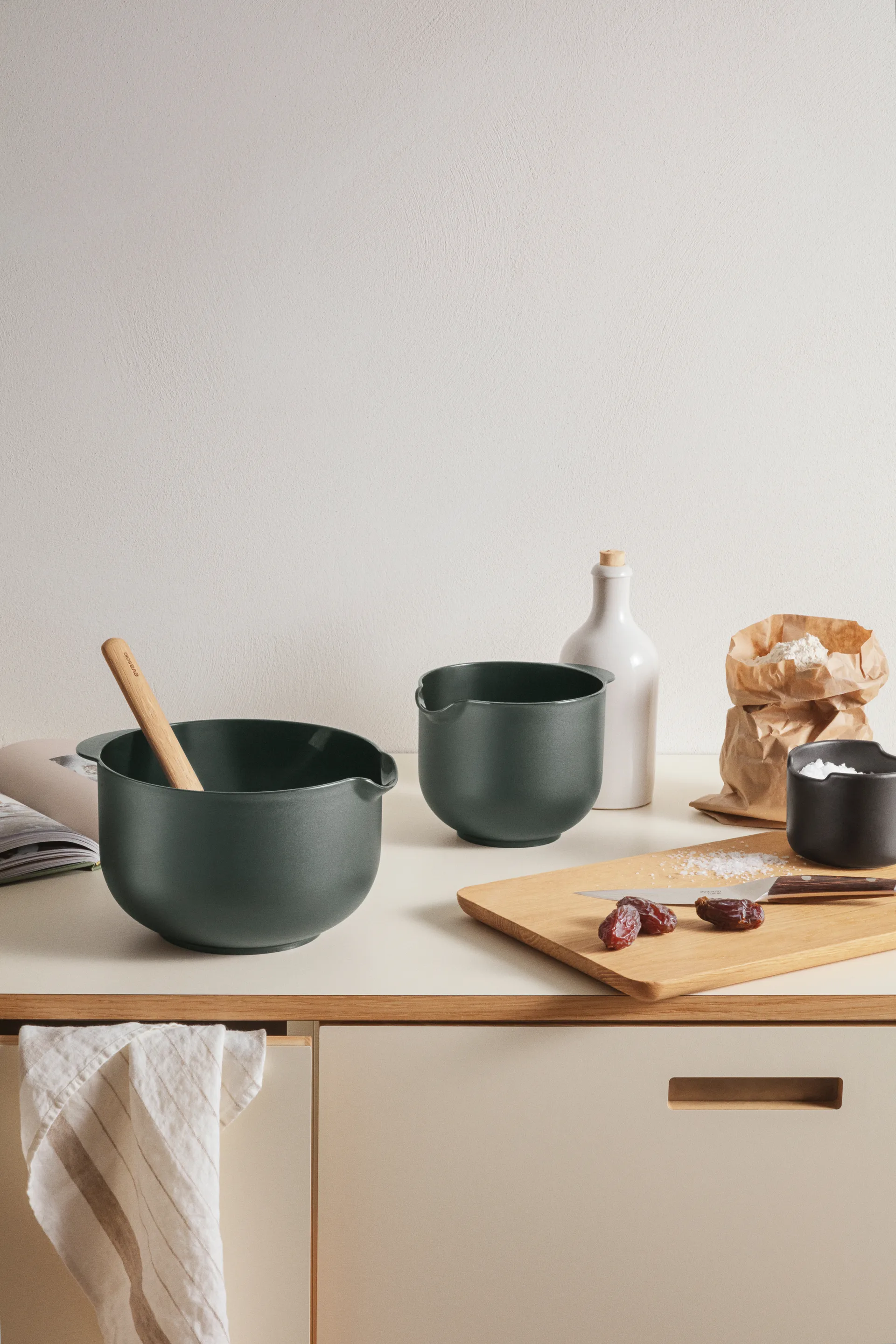 Eva Trio μπασίνα ανάμειξης, Emerald green, 3 delar Eva Solo