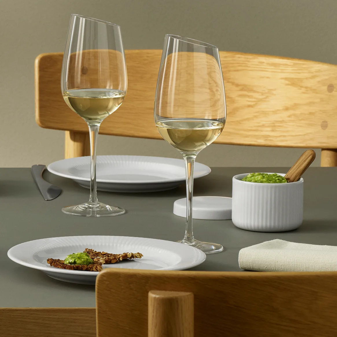 Eva Trio Legio Nova μπολ αλατιού με κουτάλι, Λευκό Eva Solo