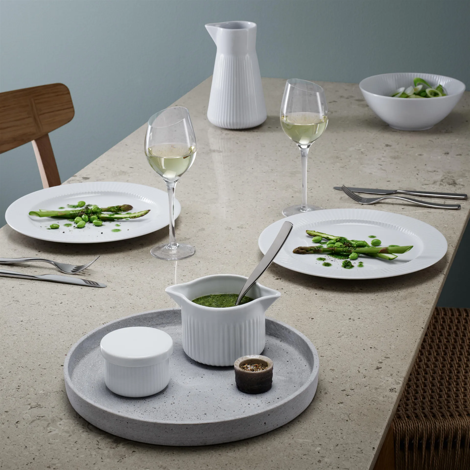 Eva Trio Legio Nova δοχείο σάλτσας, λευκό Eva Solo