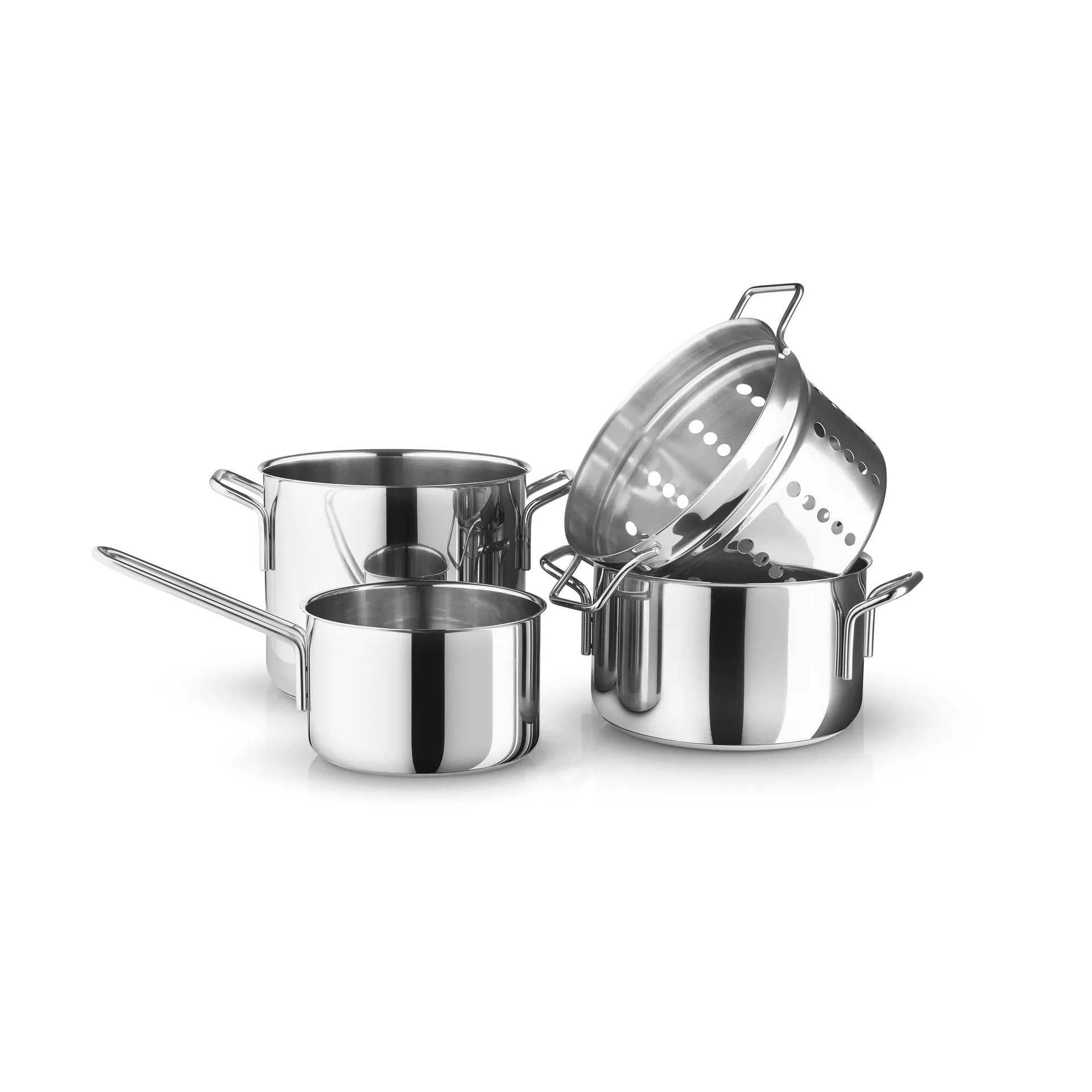 Σετ κατσαρόλες Eva Trio Stainless Steel 4 τεμαχίων, Ανοξείδωτο ατσάλι Eva Solo