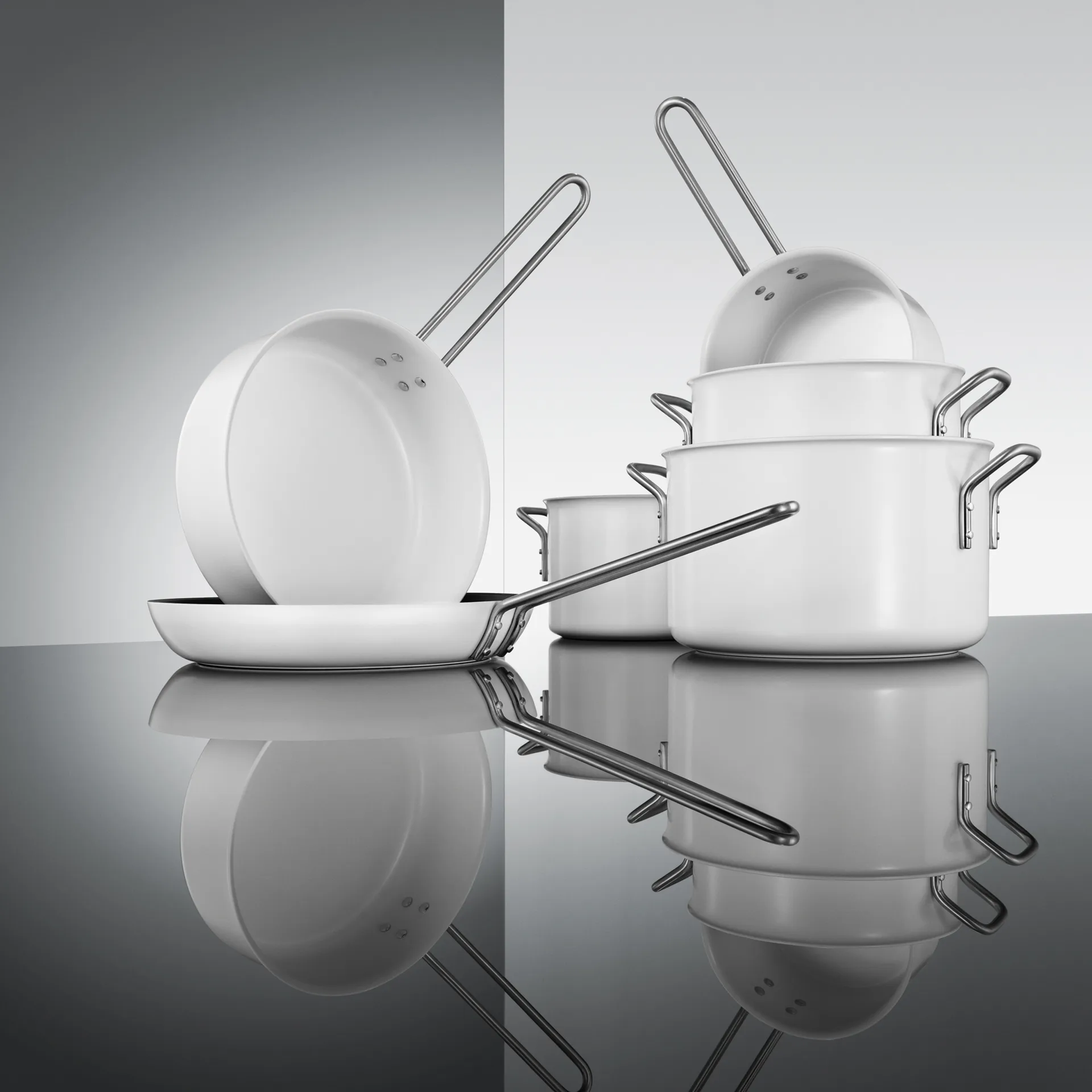 Eva Trio White Line τηγάνι, 24 cm Eva Solo