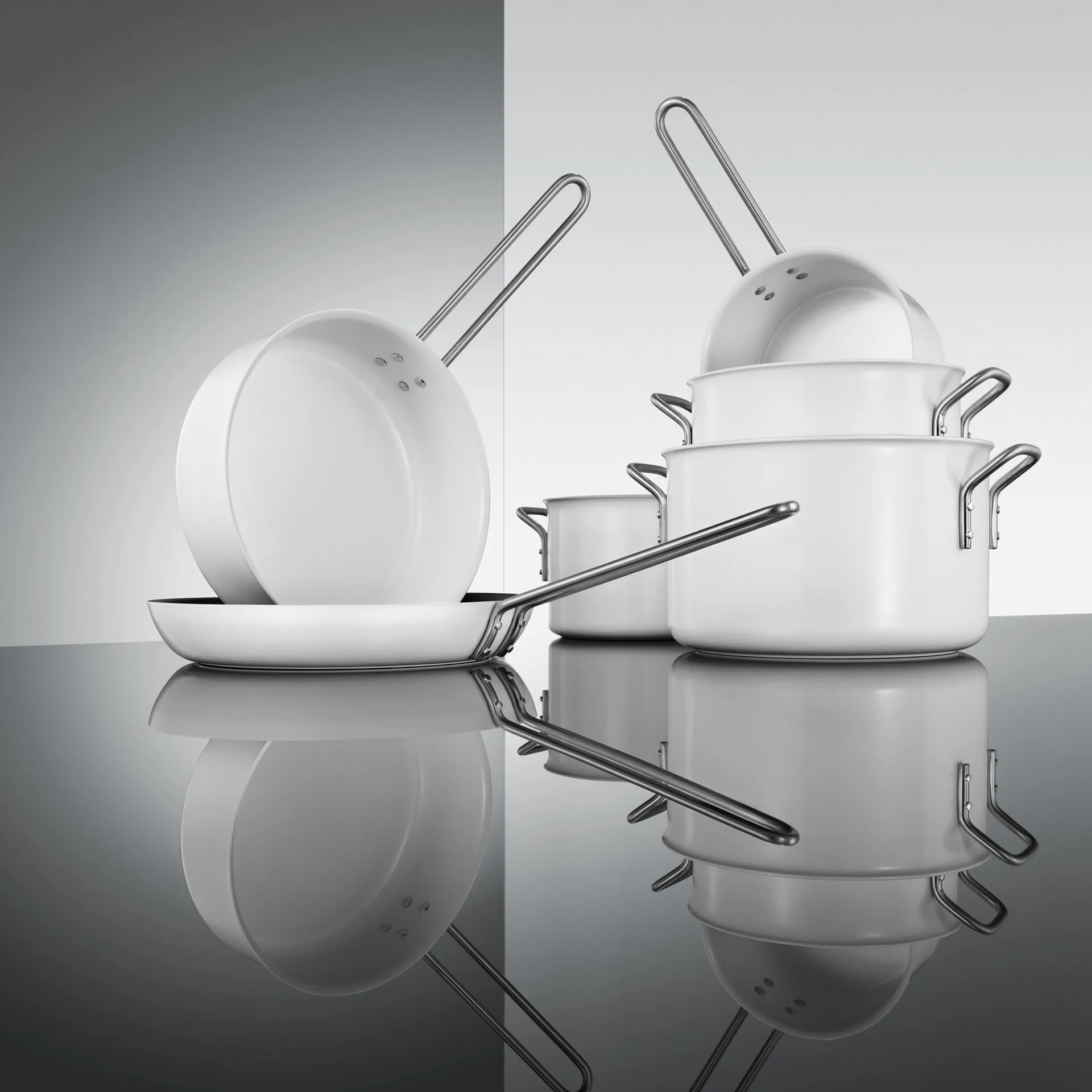 Eva Trio White Line κατσαρόλα, 7 l Eva Solo